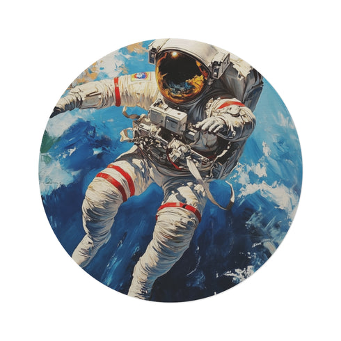 "Masterpiece Round Oil Painting Rug"