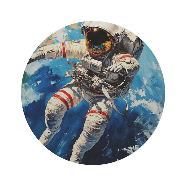 "Masterpiece Round Oil Painting Rug"