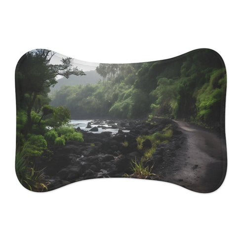 "Maui Paradise Pet Mat: Tropical Comfort"