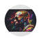 "Mayweather Sunglasses Watercolor Round Rug"