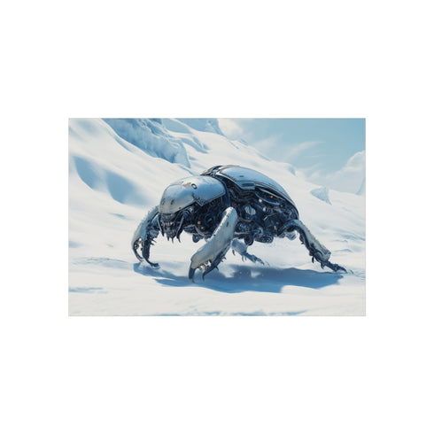 "Mech Beetle on Ice Dunes"