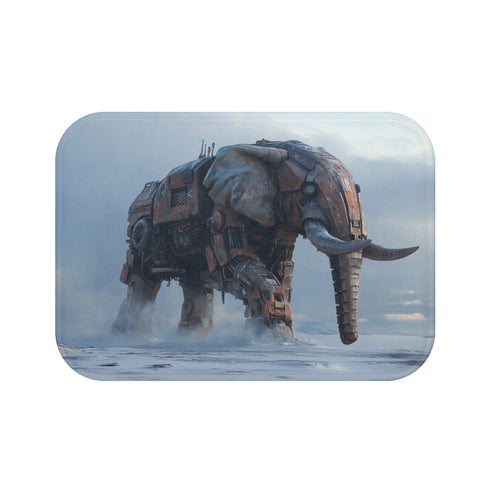 Mech Elephant Bath Mat Design