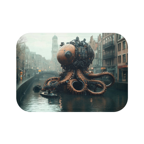 Mechanical Octopus Bath Mat City
