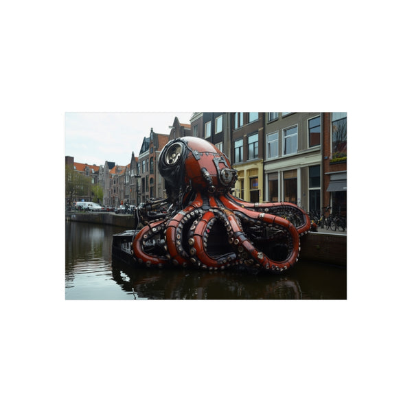 Mechanical Octopus Invades City Canal