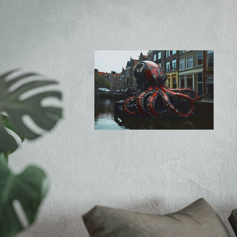 Mechanical Octopus Invades City Canal