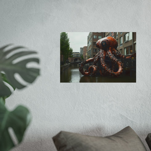 Mechanical Octopus Transforms City Canal