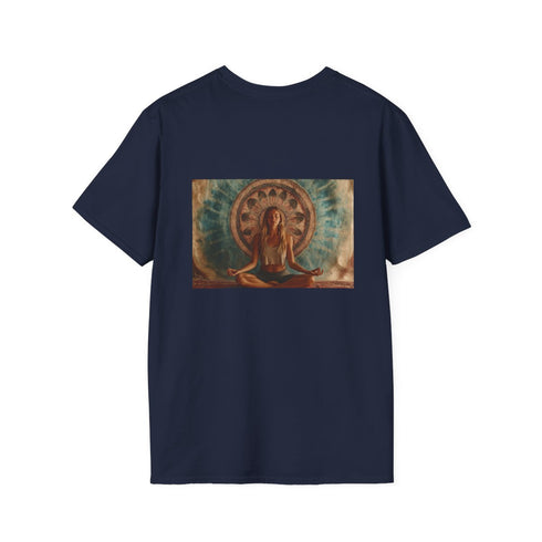 Meditating Woman Mandala T-Shirt Design