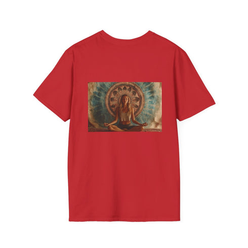 Meditating Woman Mandala T-Shirt Design