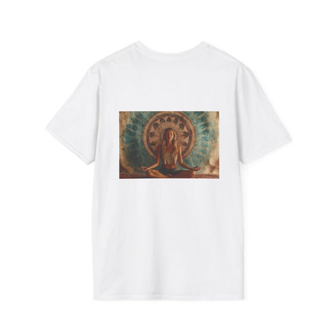 Meditating Woman Mandala T-Shirt Design