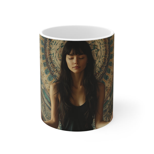 Meditation Mandala Inspired Coffee Mug