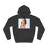 Megan Rain Graphic Unisex College Hoodie - Jet Black Front