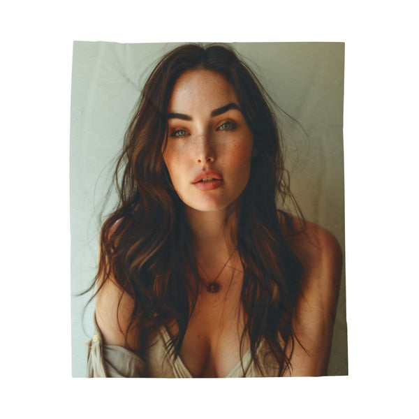 "Megan's Cozy Plush Blanket: Snuggle in Style"