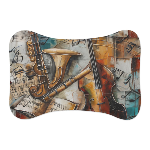 Melodic Pet Mat: Musical Harmony