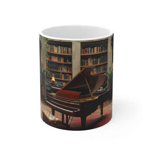 "Melodic Piano Serenade Mug"