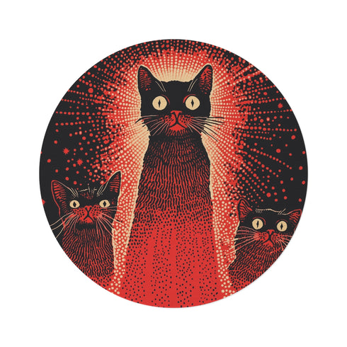 "Metal Cats Rock Rug"