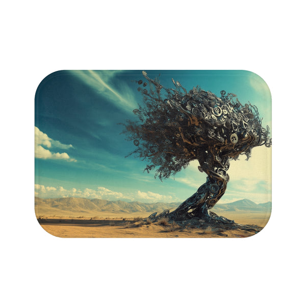Metallic Desert Bath Mat Tree