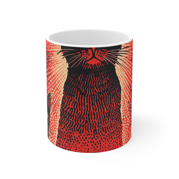 "Metallic Meow Mug: Corrells Logo"