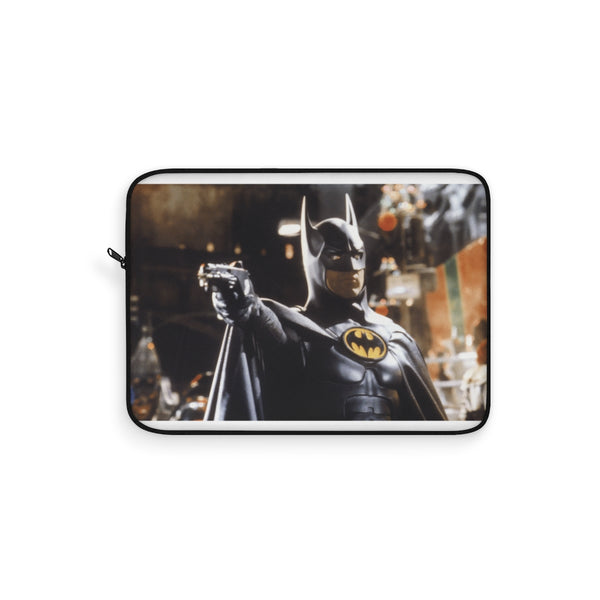 "Michael Keaton Batman Laptop Sleeve: Protect Your Tech in Dark Knight Style"