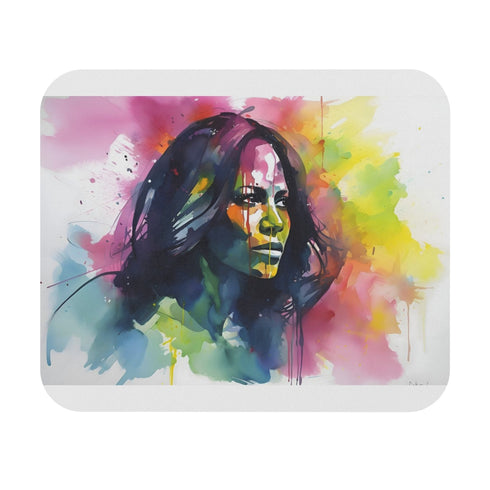 Michelle Obama Neon Mouse Pad