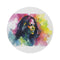 "Michelle Obama Neon Watercolor Rug"
