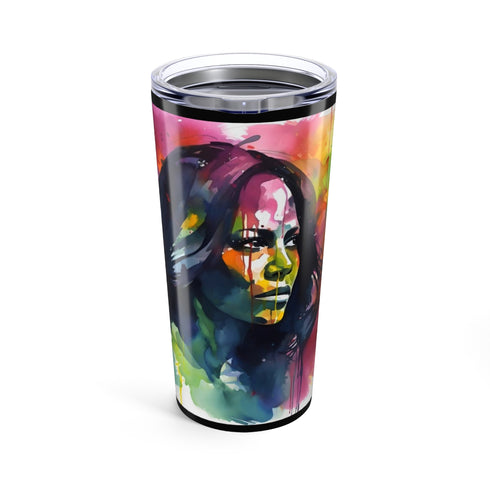 Michelle Obama Watercolor Neon Bottle