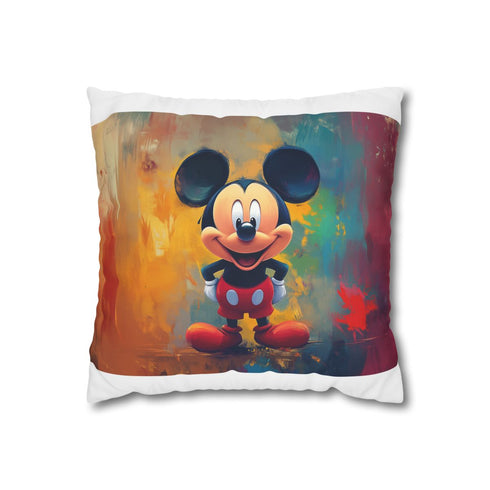 "Mickey Mouse Abstract Pillowcase: Dreamy Disney Delight"