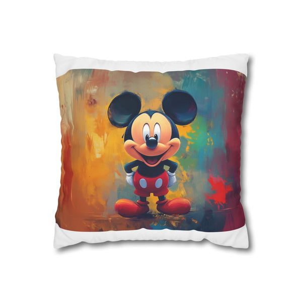 "Mickey Mouse Abstract Pillowcase: Dreamy Disney Delight"