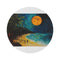 "Midnight Beach Bliss Round Rug"