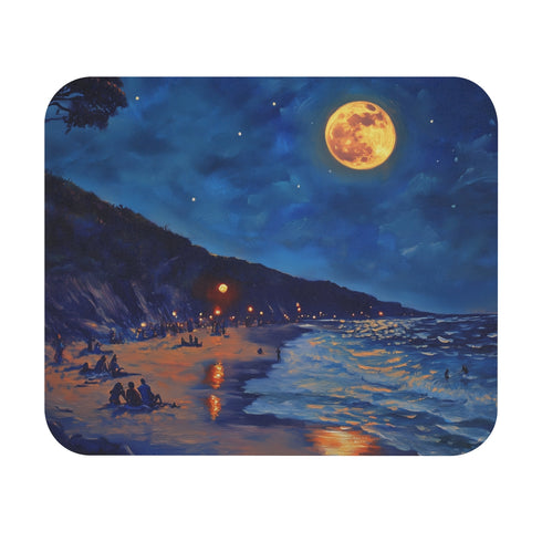 Midnight Beach Glow Mouse Pad