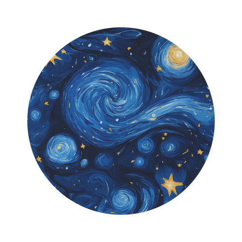 Midnight Magic Round Rug