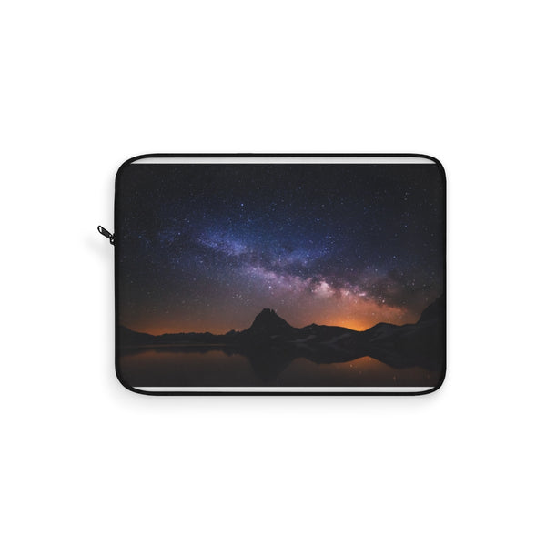 "Midnight Mountain Laptop Sleeve: Protect Your Tech in Style"