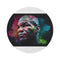 "Mike Tyson Watercolor Neon Rug"