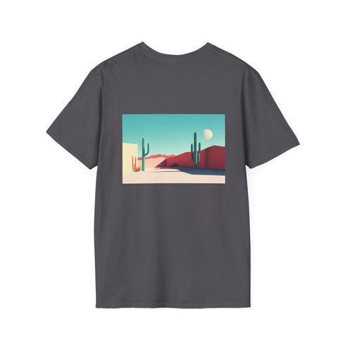 Minimal Desert Scene Sharp Shadows T-Shirt