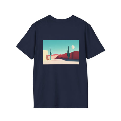Minimal Desert Scene Sharp Shadows T-Shirt