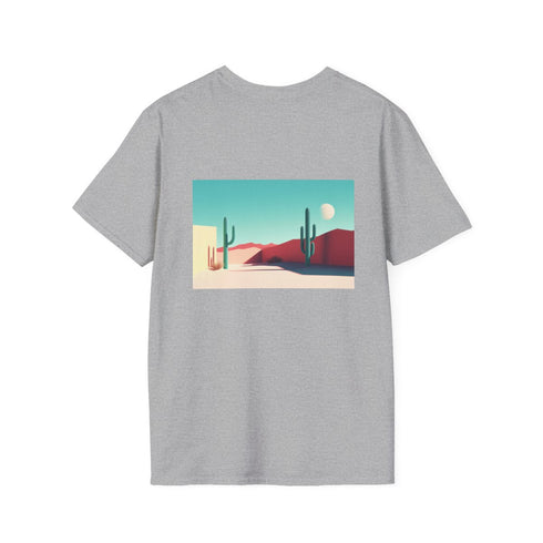 Minimal Desert Scene Sharp Shadows T-Shirt