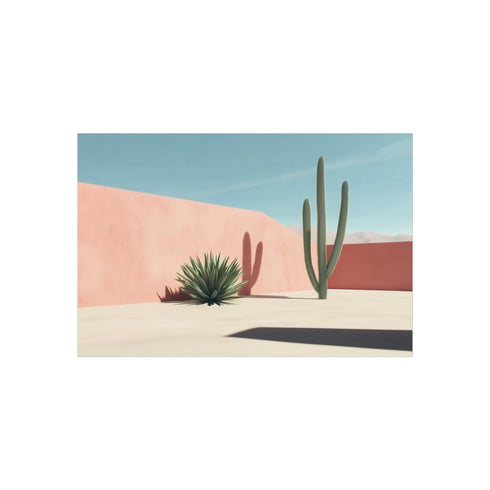 Minimal Desert Scene with Shadows