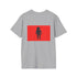 Minimalist Astronaut Silhouette Red T-Shirt