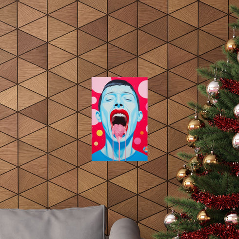 Minimalist Astronaut Ultraseven Artistic Vision Matte Paper Poster 12" x 18"