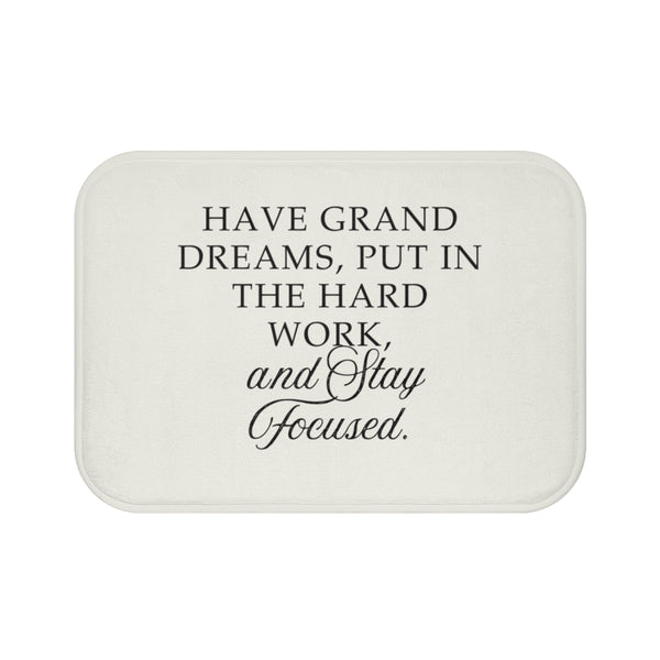 "Minimalist Motivational Bath Mat"