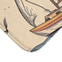 Minimalist One Line Design Symbolizing Vacation Luxury Memory Foam Bath Mat - Microfibre Texture Close-Up