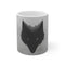 Minimalist Wolf Logo Coffee Mug