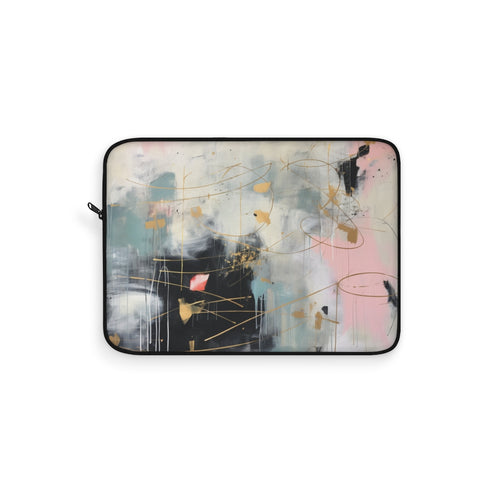 Mint Gold Abstraction Laptop Sleeve