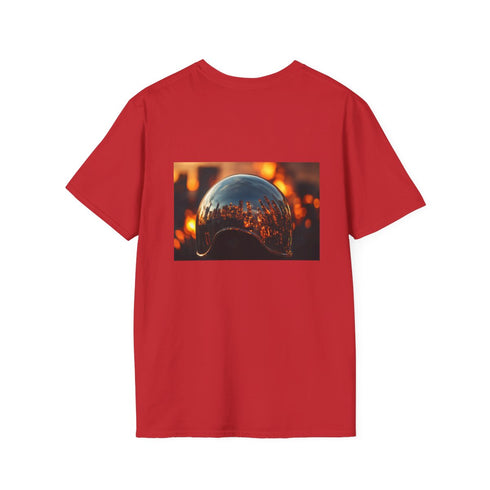 Mirror Helmet Reflecting City Fire.