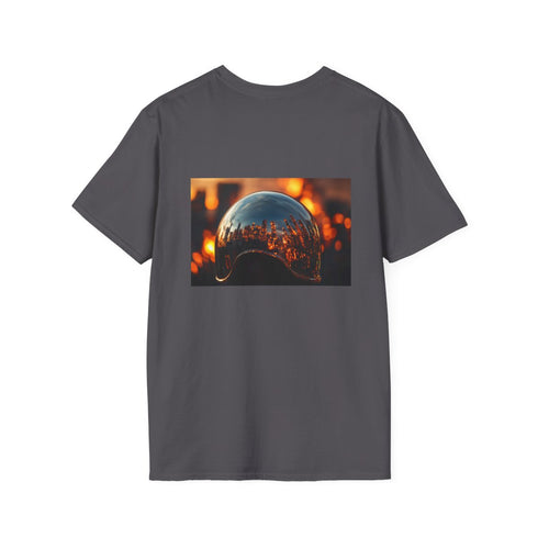 Mirror Helmet Reflecting City Fire.