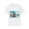 Mirror Planet Reflecting Earths Dreams Graphic Unisex Softstyle T-Shirt - Front View