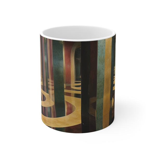 Mirrored Dimension Coffee Mug Design