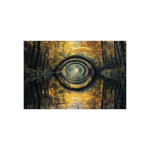 Mirrored River Bending Into Infinity