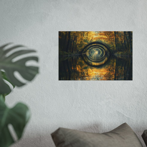 Mirrored River Bending Into Infinity