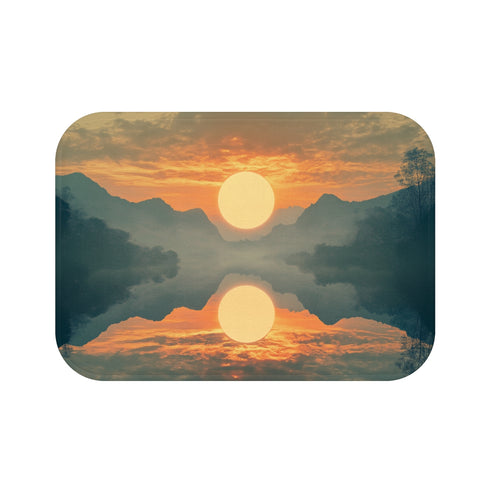 Mirrored Sky Bath Mat Design