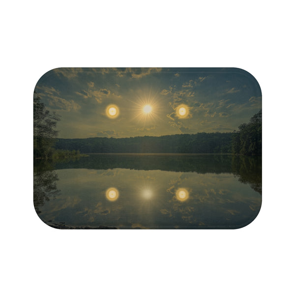 "Mirrored Sky Sun Bath Mat"